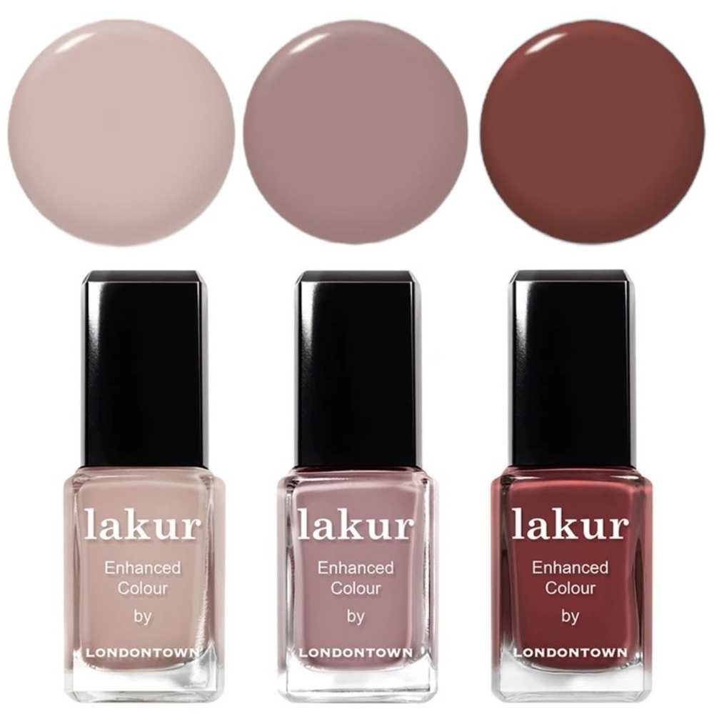 🆕 LONDONTOWN Nude Mood Lakur Trio: Pampas Beige, Chai, Oud Mood